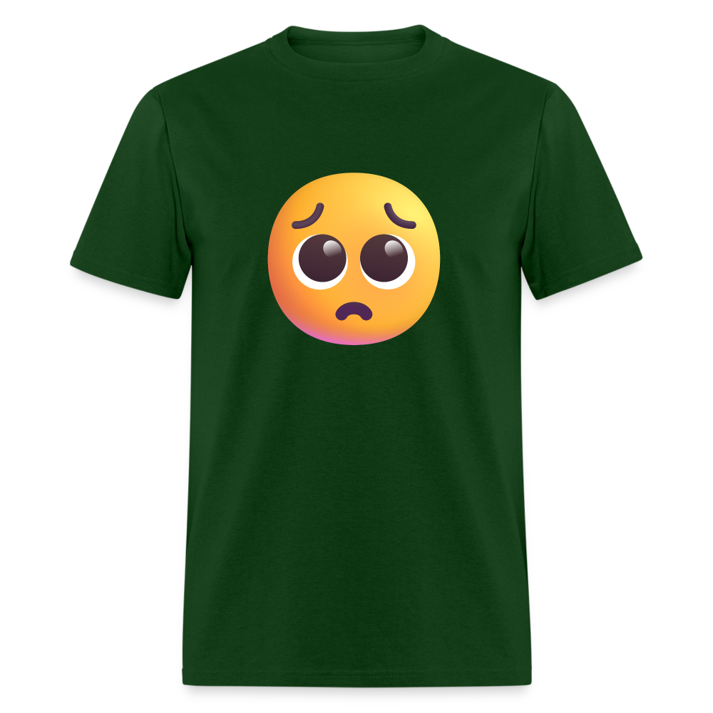 🥺 Pleading Face (Microsoft Fluent) Unisex Classic T-Shirt - forest green