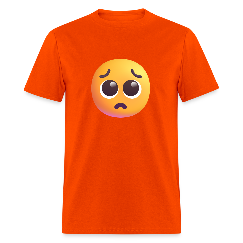 🥺 Pleading Face (Microsoft Fluent) Unisex Classic T-Shirt - orange