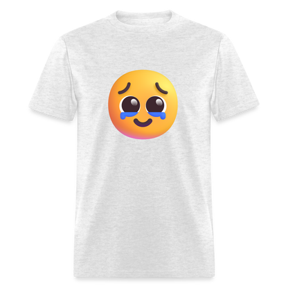 🥹 Face Holding Back Tears (Microsoft Fluent) Unisex Classic T-Shirt - light heather gray