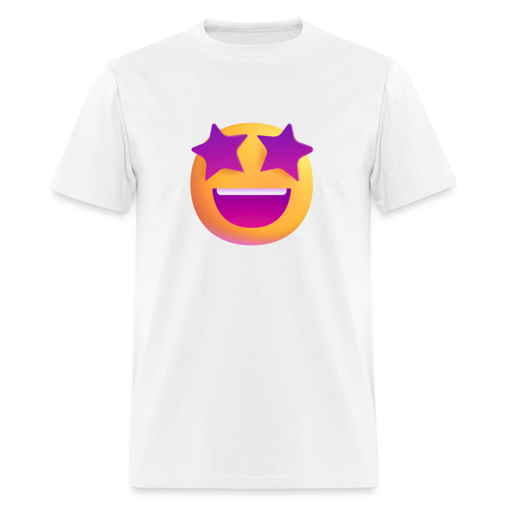 🤩 Star-Struck (Microsoft Fluent) Unisex Classic T-Shirt - white