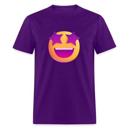 🤩 Star-Struck (Microsoft Fluent) Unisex Classic T-Shirt - purple