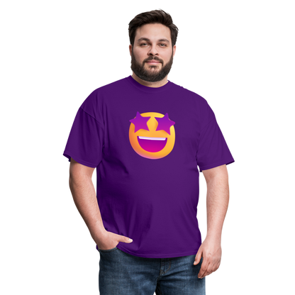 🤩 Star-Struck (Microsoft Fluent) Unisex Classic T-Shirt - purple