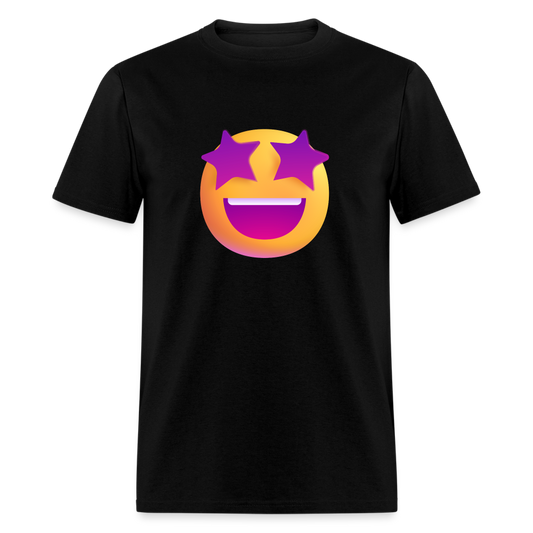 🤩 Star-Struck (Microsoft Fluent) Unisex Classic T-Shirt - black