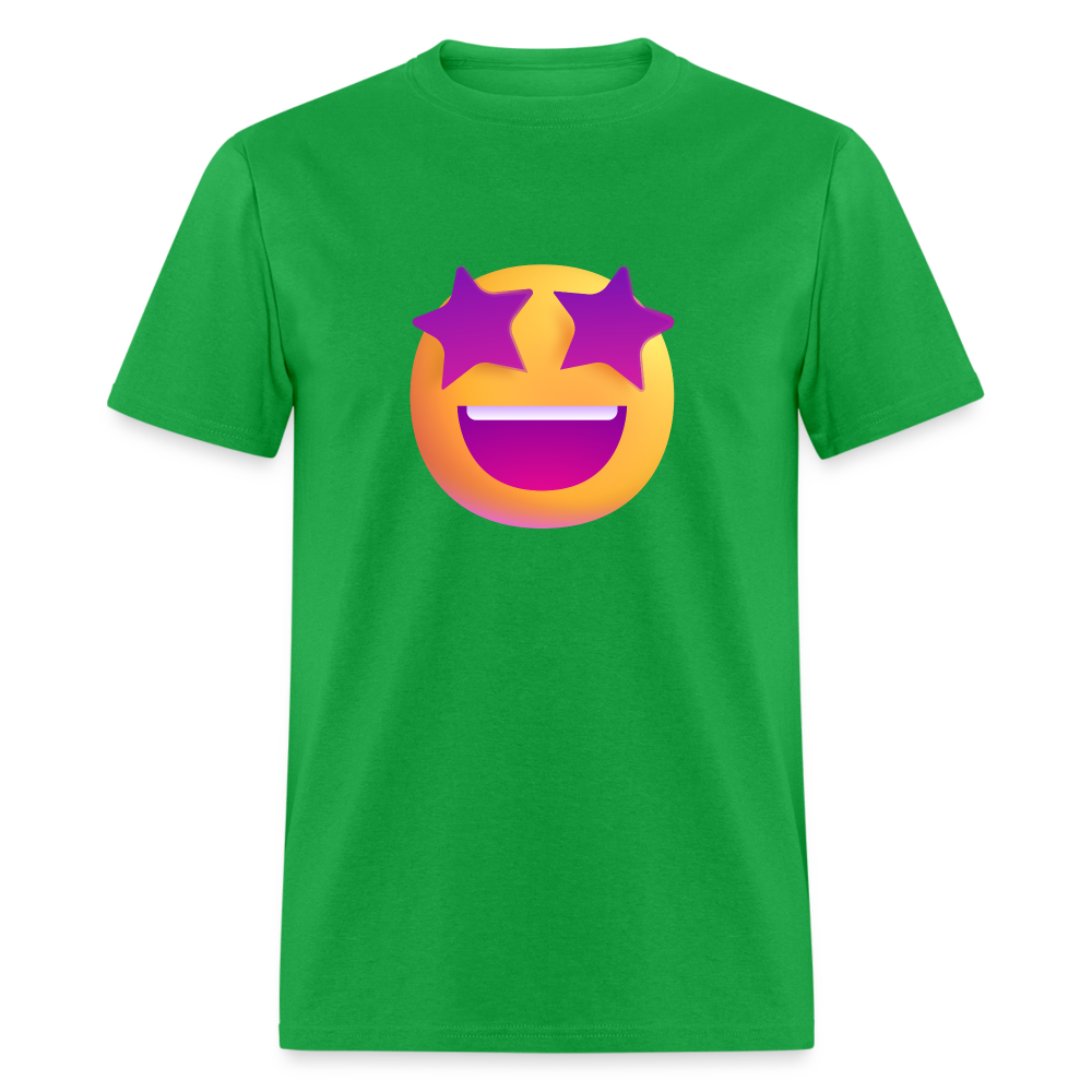 🤩 Star-Struck (Microsoft Fluent) Unisex Classic T-Shirt - bright green