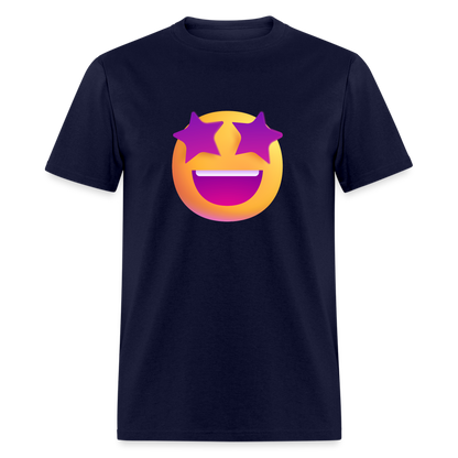 🤩 Star-Struck (Microsoft Fluent) Unisex Classic T-Shirt - navy