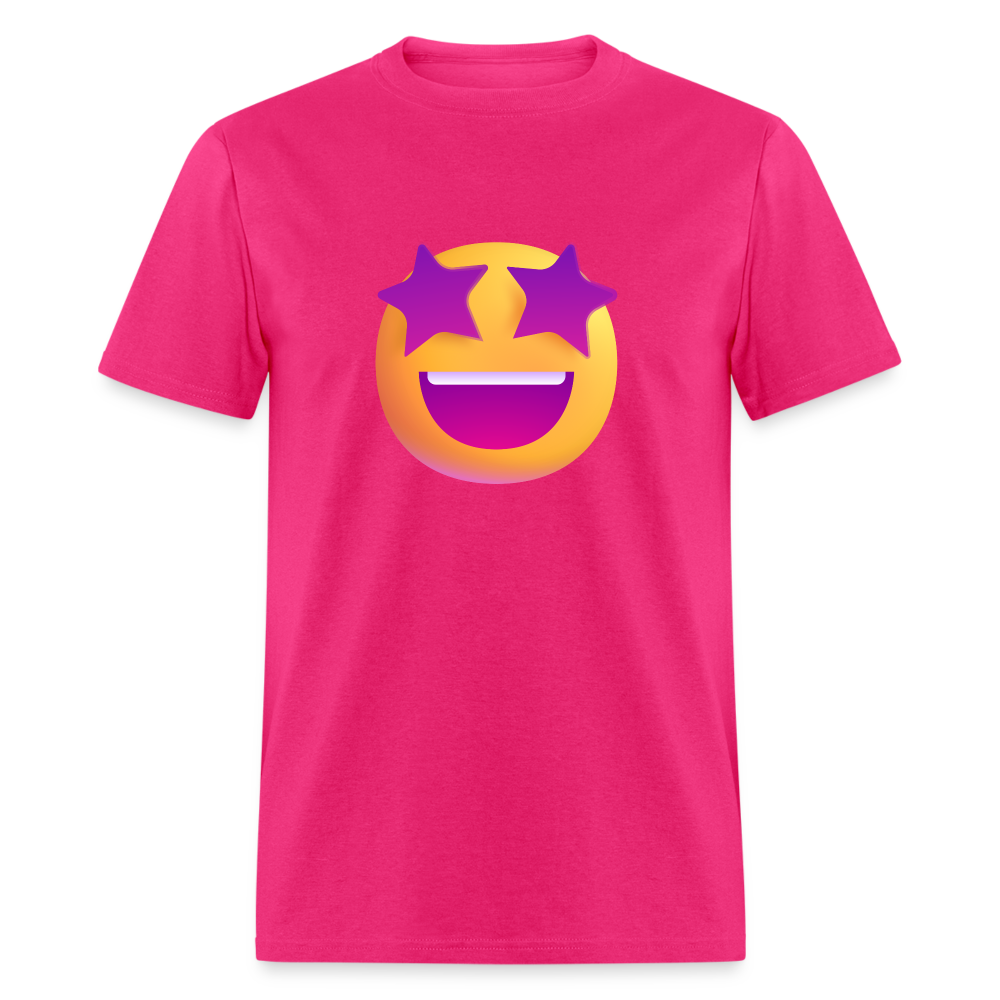 🤩 Star-Struck (Microsoft Fluent) Unisex Classic T-Shirt - fuchsia