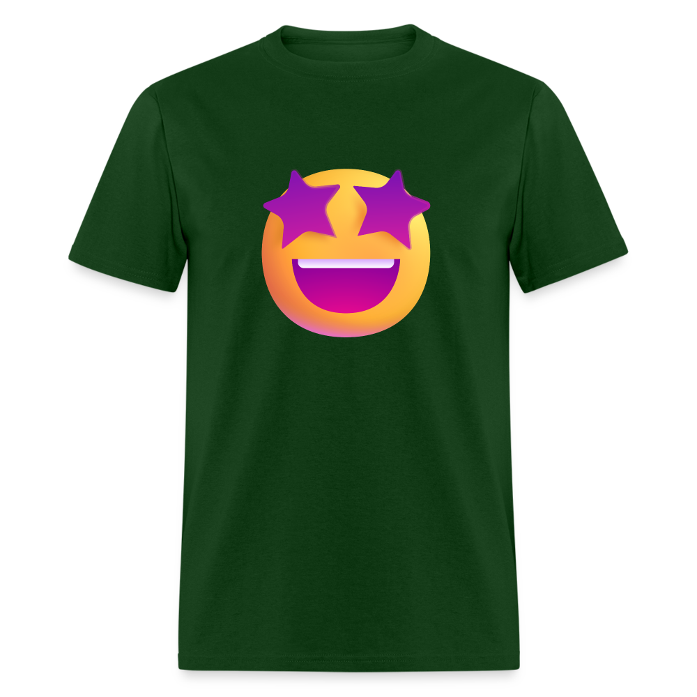 🤩 Star-Struck (Microsoft Fluent) Unisex Classic T-Shirt - forest green