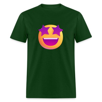 🤩 Star-Struck (Microsoft Fluent) Unisex Classic T-Shirt - forest green