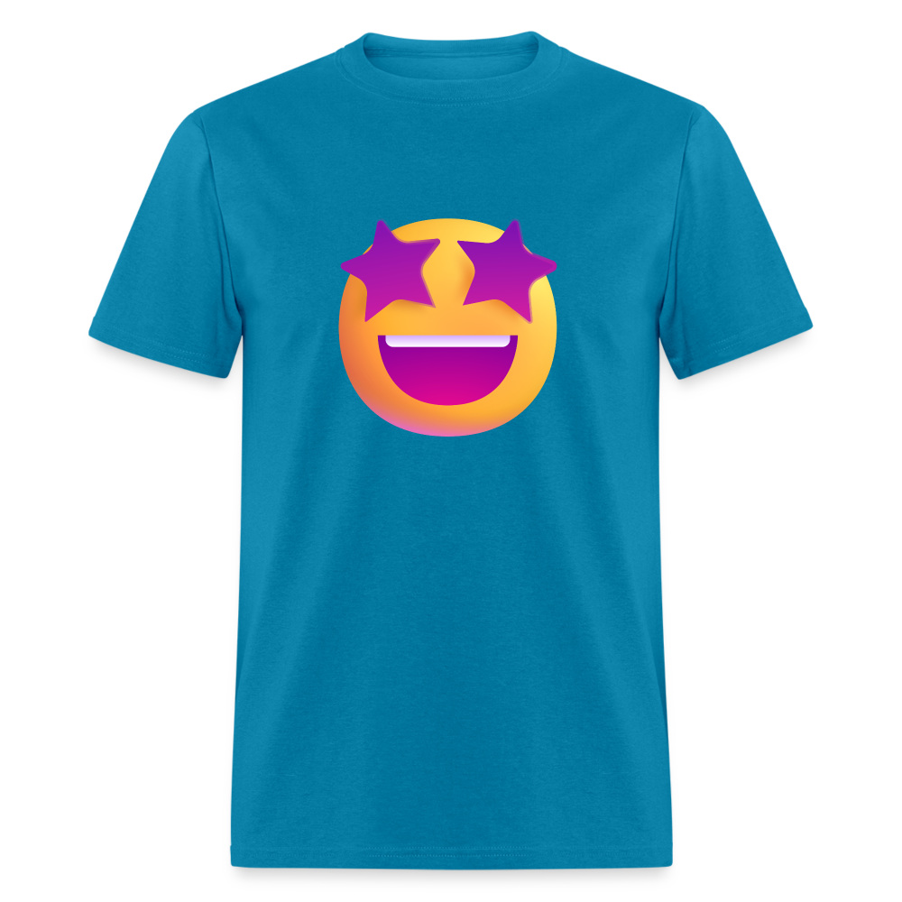 🤩 Star-Struck (Microsoft Fluent) Unisex Classic T-Shirt - turquoise