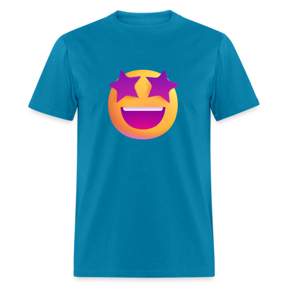 🤩 Star-Struck (Microsoft Fluent) Unisex Classic T-Shirt - turquoise