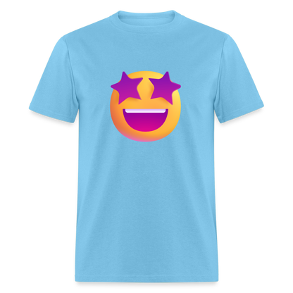🤩 Star-Struck (Microsoft Fluent) Unisex Classic T-Shirt - aquatic blue