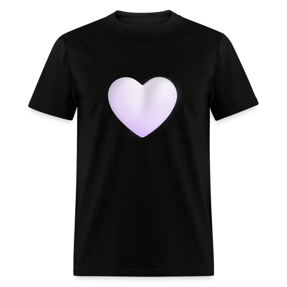 🤍 White Heart (Microsoft Fluent) Unisex Classic T-Shirt - black
