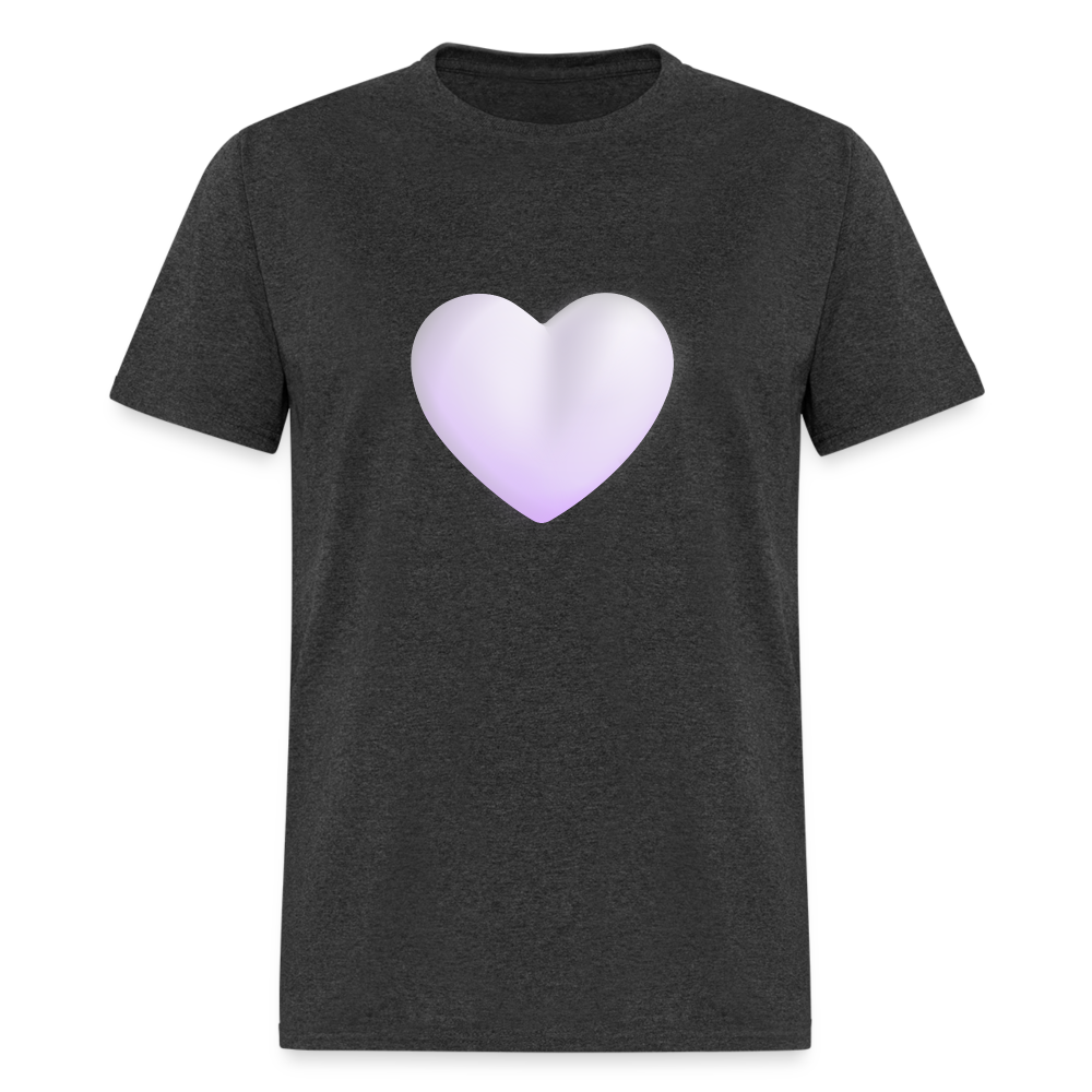🤍 White Heart (Microsoft Fluent) Unisex Classic T-Shirt - heather black