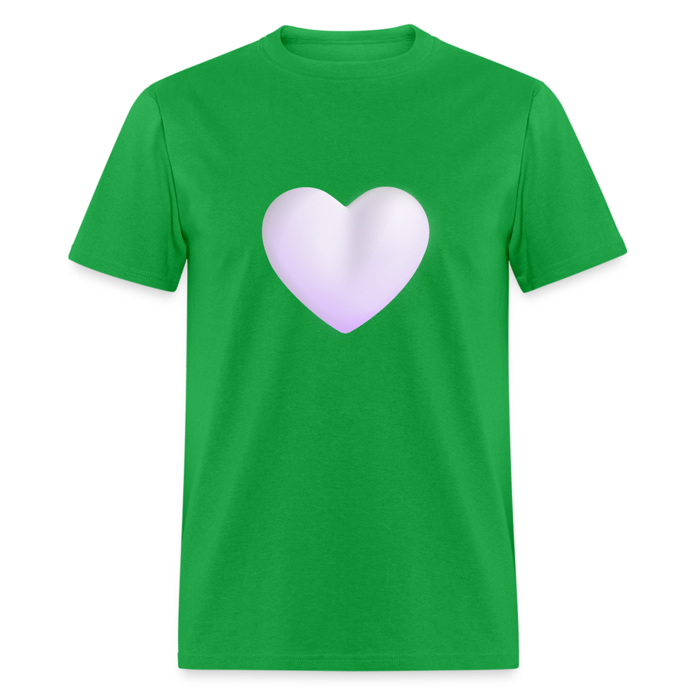 🤍 White Heart (Microsoft Fluent) Unisex Classic T-Shirt - bright green