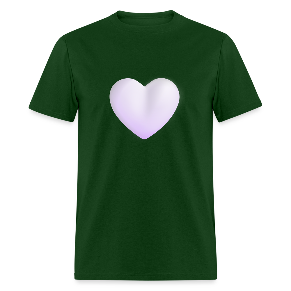 🤍 White Heart (Microsoft Fluent) Unisex Classic T-Shirt - forest green