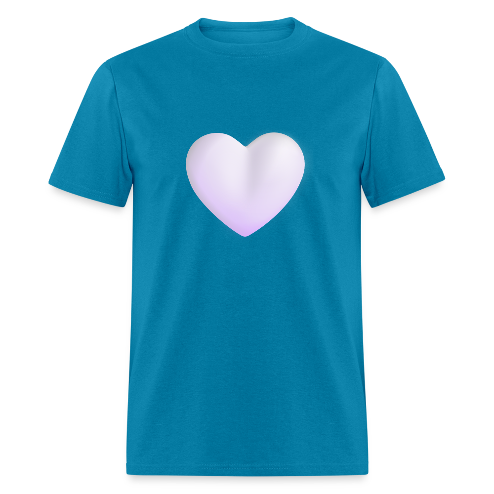 🤍 White Heart (Microsoft Fluent) Unisex Classic T-Shirt - turquoise