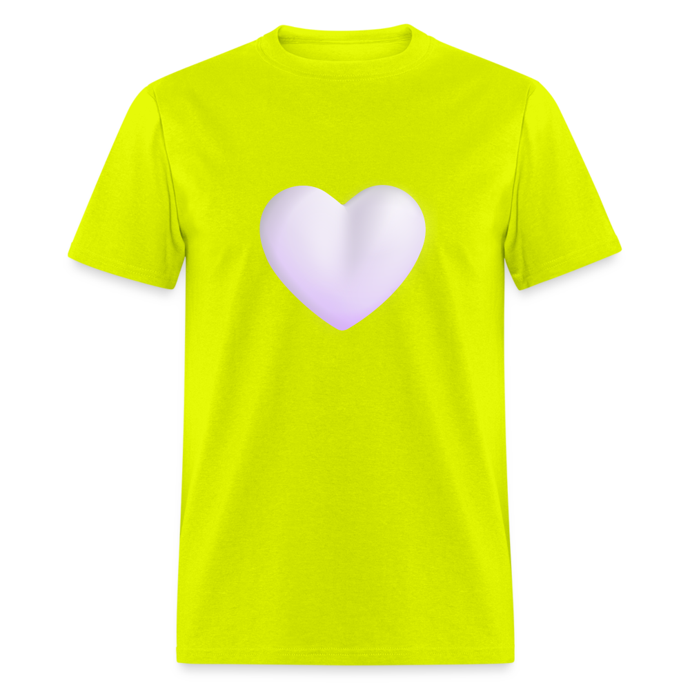 🤍 White Heart (Microsoft Fluent) Unisex Classic T-Shirt - safety green