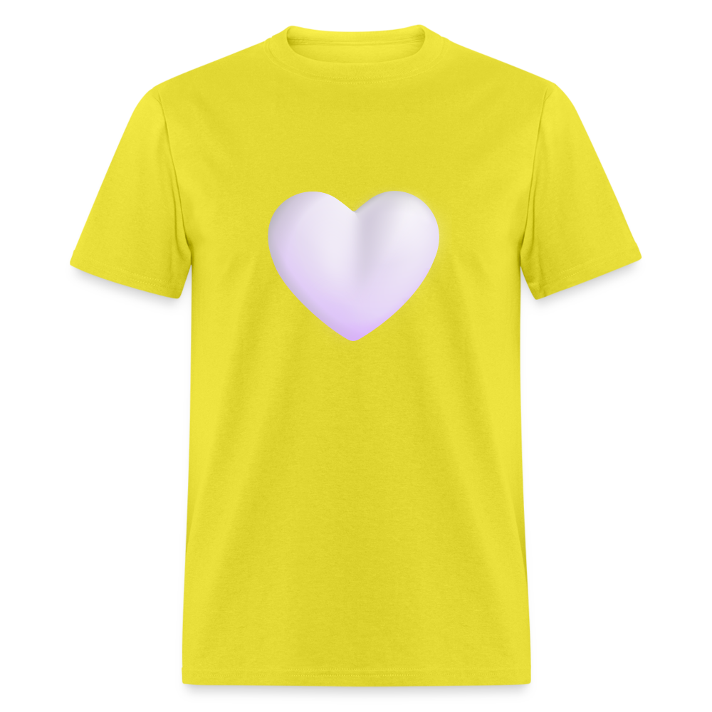 🤍 White Heart (Microsoft Fluent) Unisex Classic T-Shirt - yellow