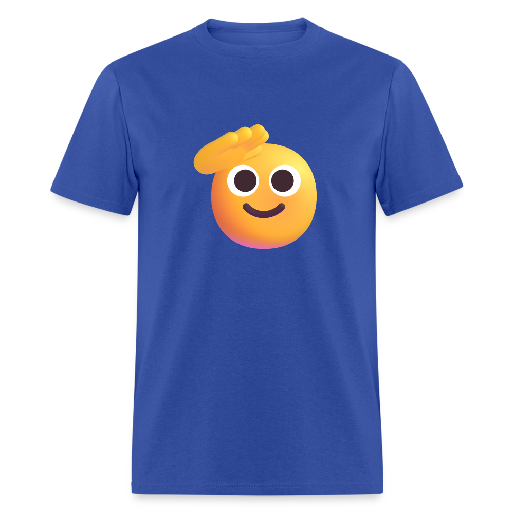 🫡 Saluting Face (Microsoft Fluent) Unisex Classic T-Shirt - royal blue