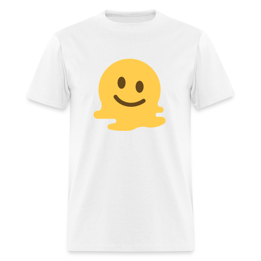 🫠 Melting Face (Twemoji) Unisex Classic T-Shirt - white