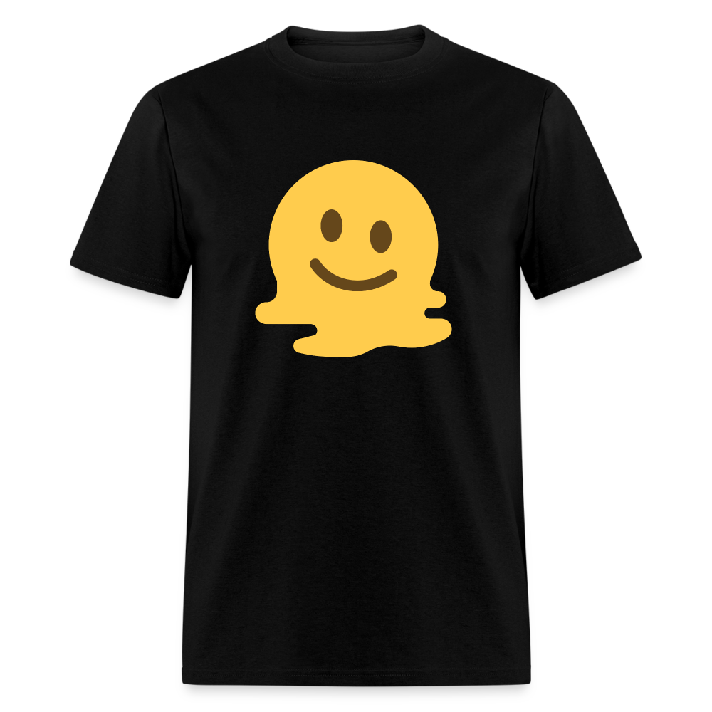 🫠 Melting Face (Twemoji) Unisex Classic T-Shirt - black
