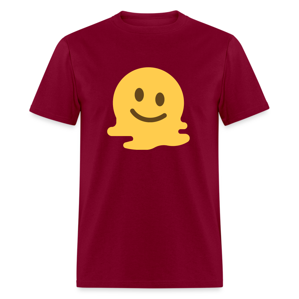 🫠 Melting Face (Twemoji) Unisex Classic T-Shirt - burgundy