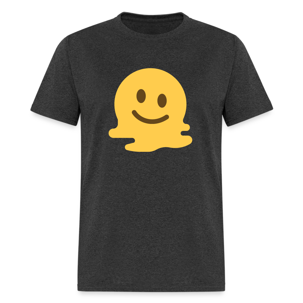 🫠 Melting Face (Twemoji) Unisex Classic T-Shirt - heather black