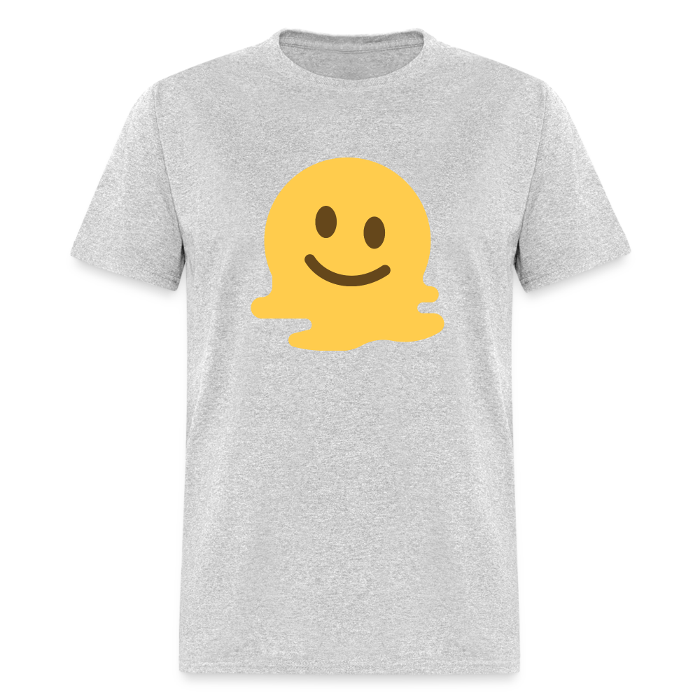 🫠 Melting Face (Twemoji) Unisex Classic T-Shirt - heather gray