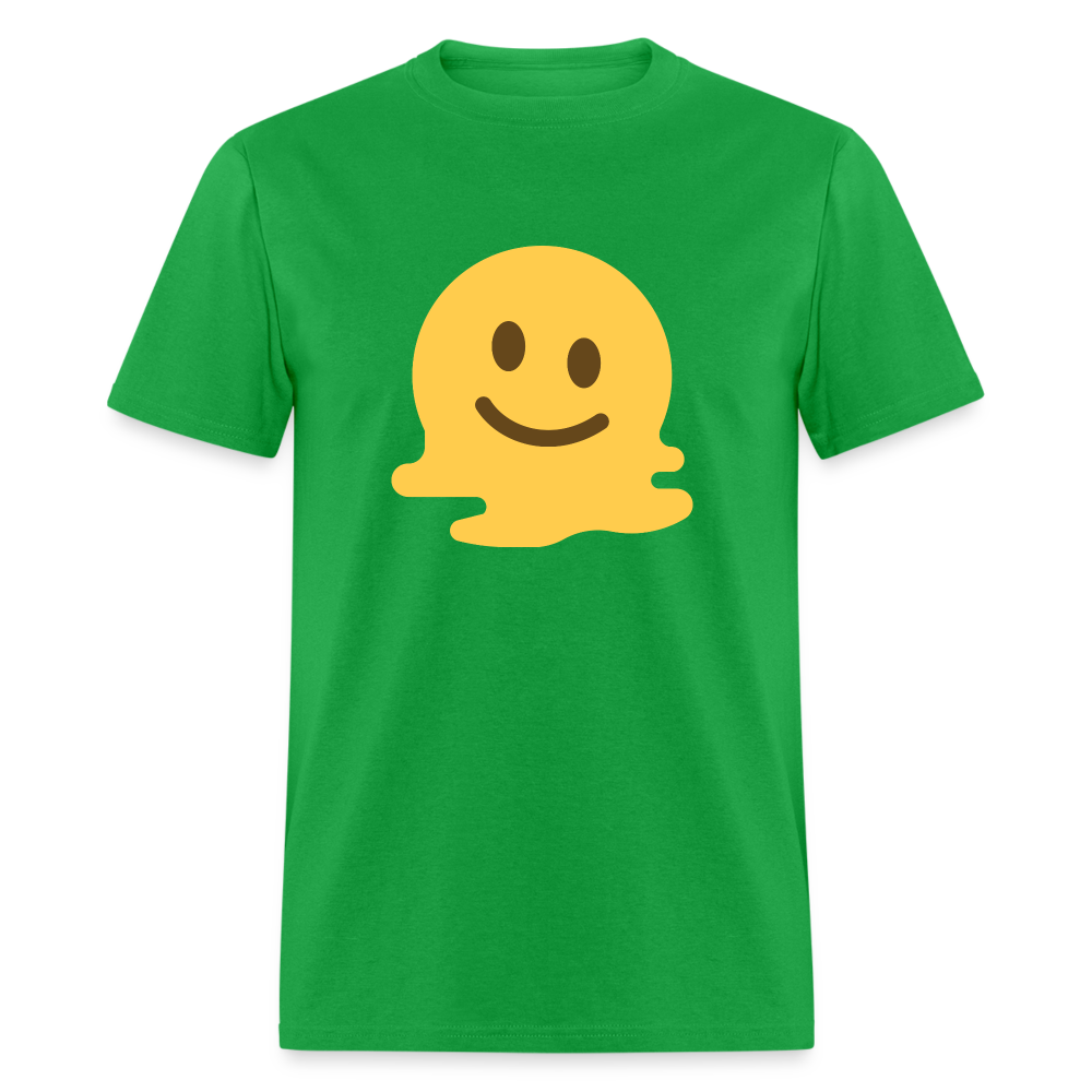 🫠 Melting Face (Twemoji) Unisex Classic T-Shirt - bright green