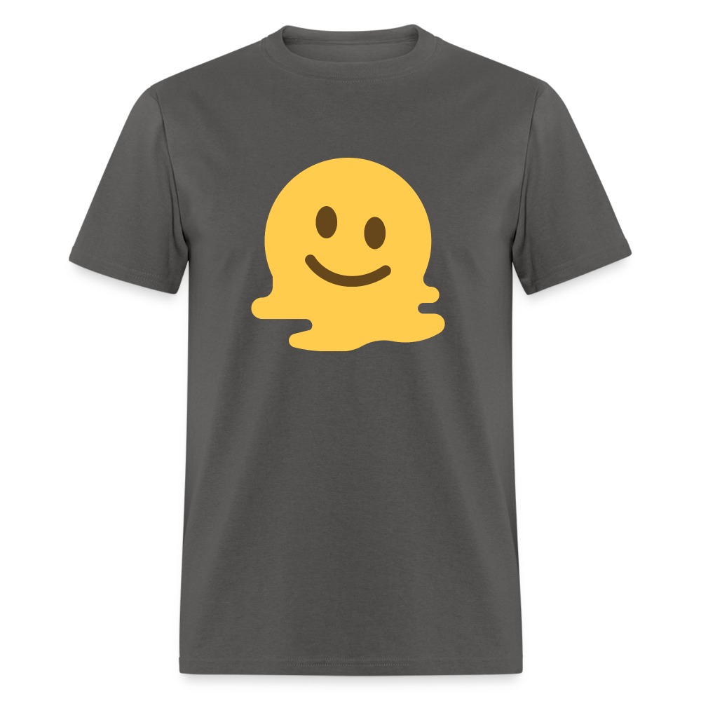 🫠 Melting Face (Twemoji) Unisex Classic T-Shirt - charcoal