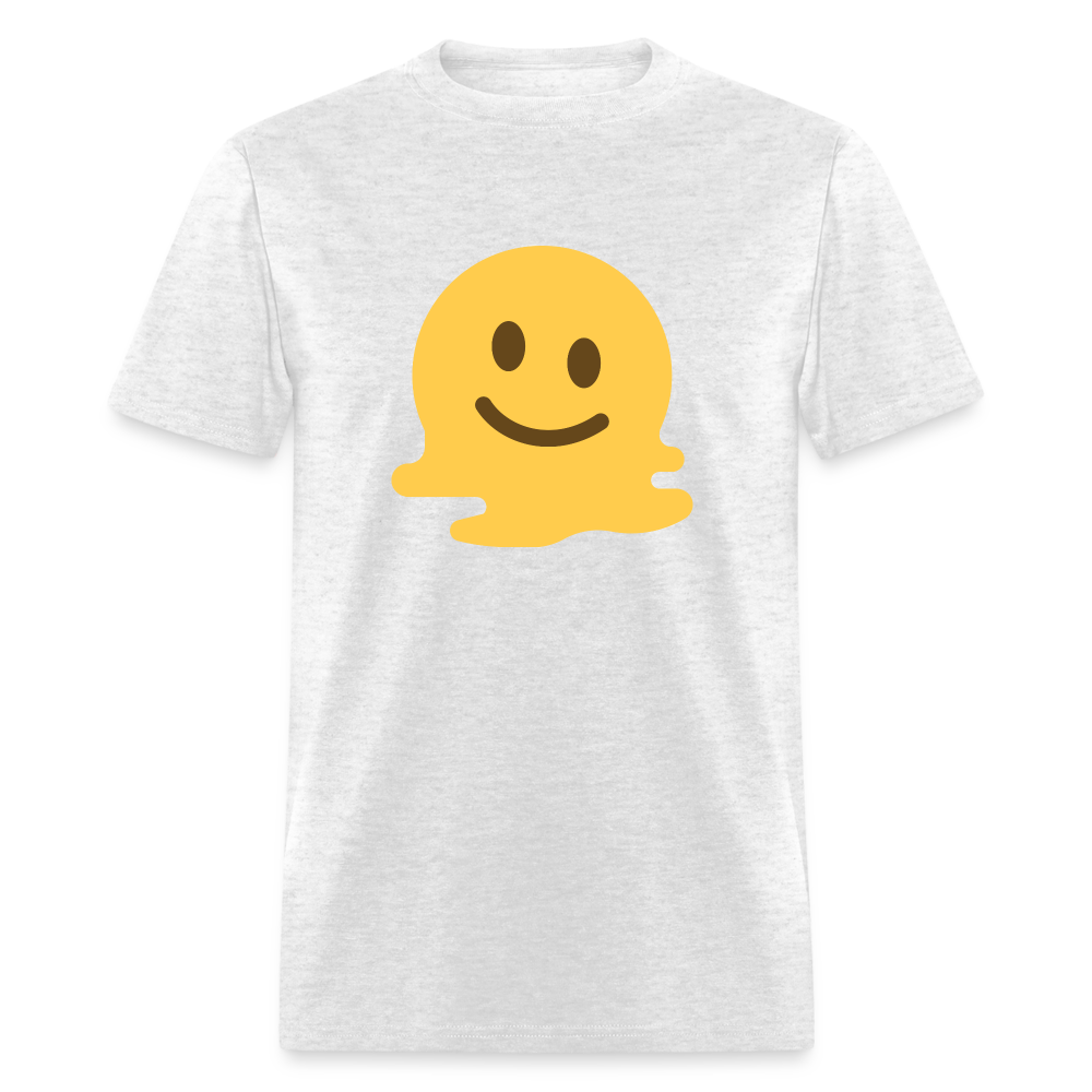 🫠 Melting Face (Twemoji) Unisex Classic T-Shirt - light heather gray