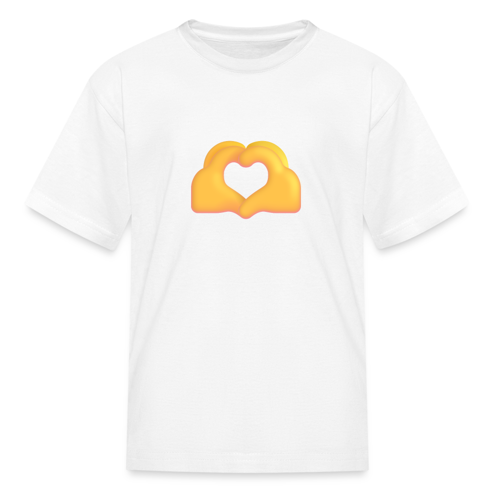 🫶 Heart Hands (Microsoft Fluent) Kids' T-Shirt - white