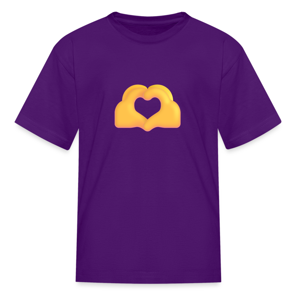 🫶 Heart Hands (Microsoft Fluent) Kids' T-Shirt - purple