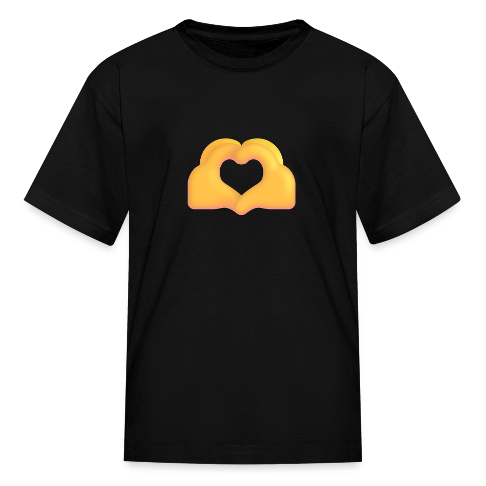 🫶 Heart Hands (Microsoft Fluent) Kids' T-Shirt - black
