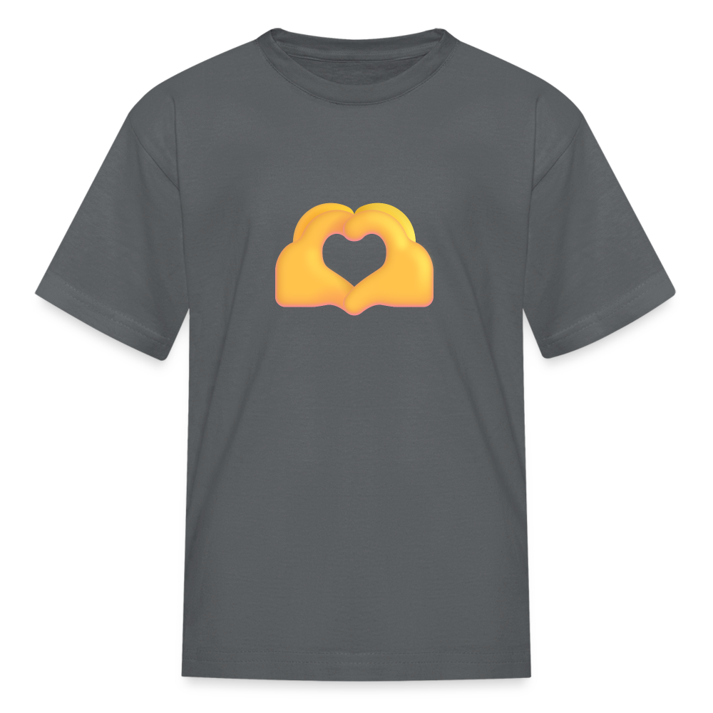 🫶 Heart Hands (Microsoft Fluent) Kids' T-Shirt - charcoal