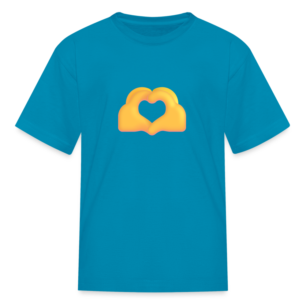 🫶 Heart Hands (Microsoft Fluent) Kids' T-Shirt - turquoise