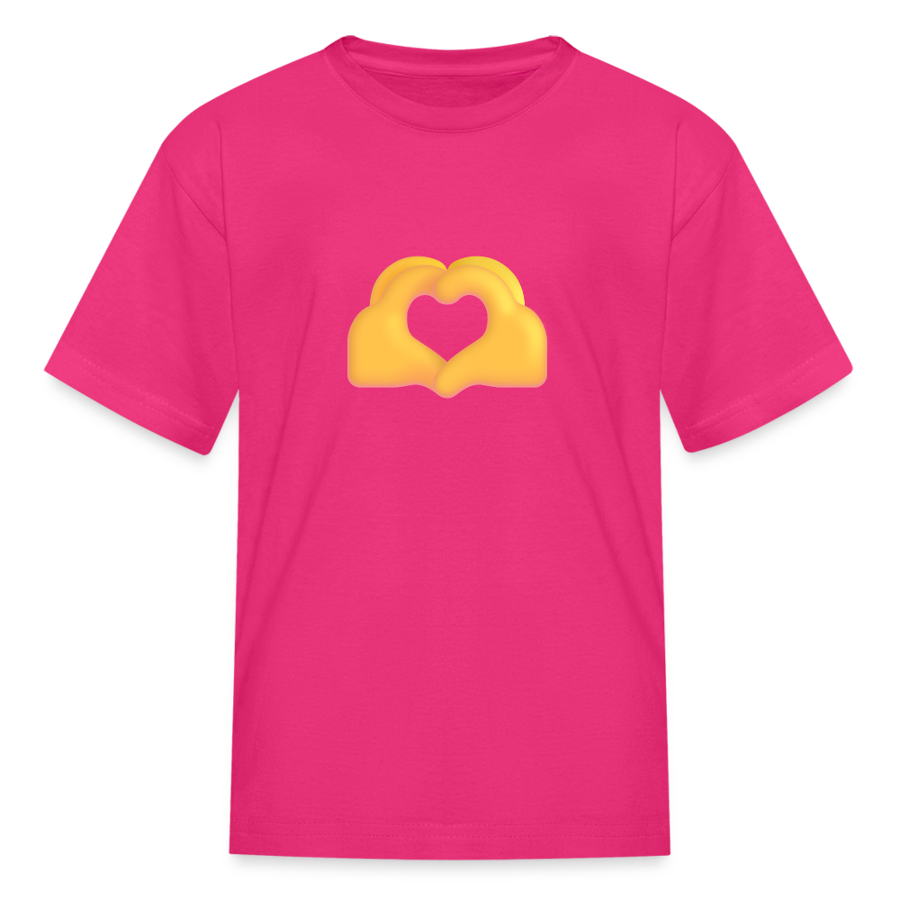 🫶 Heart Hands (Microsoft Fluent) Kids' T-Shirt - fuchsia