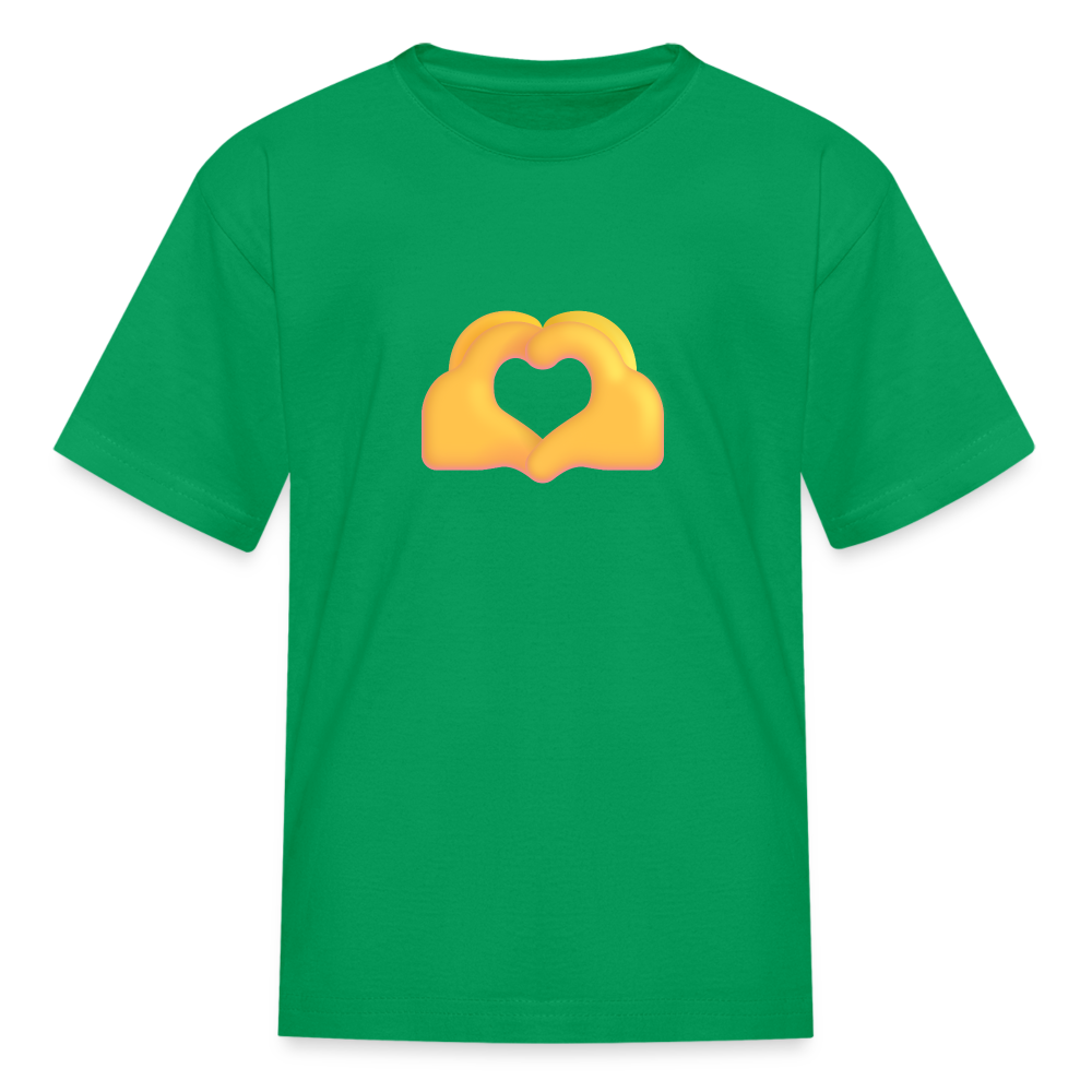 🫶 Heart Hands (Microsoft Fluent) Kids' T-Shirt - kelly green
