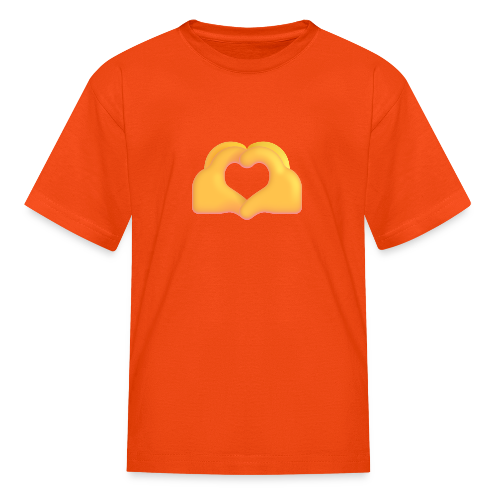 🫶 Heart Hands (Microsoft Fluent) Kids' T-Shirt - orange