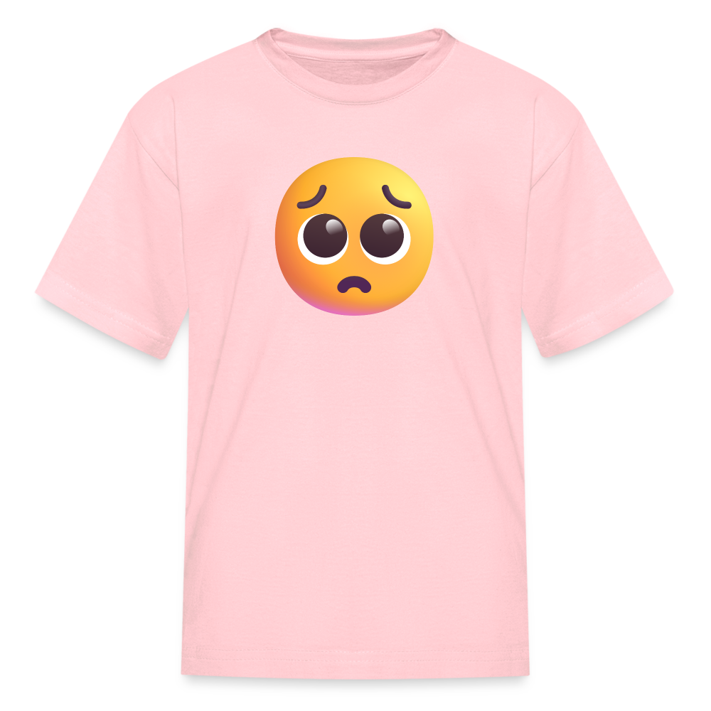 🥺 Pleading Face (Microsoft Fluent) Kids' T-Shirt - pink