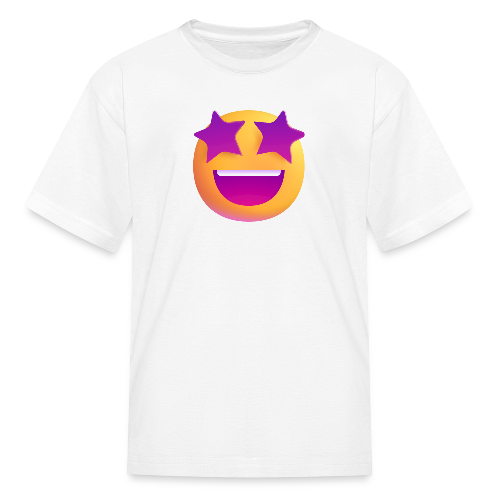🤩 Star-Struck (Microsoft Fluent) Kids' T-Shirt - white