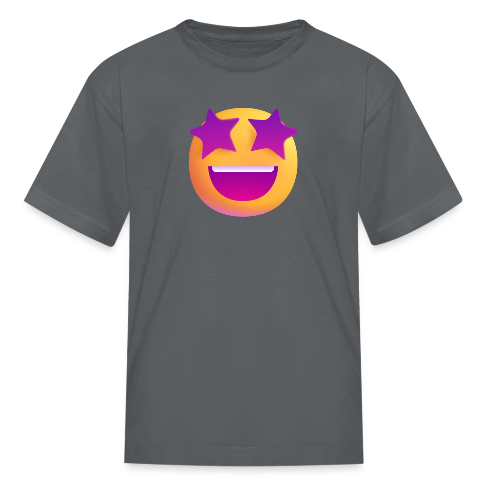 🤩 Star-Struck (Microsoft Fluent) Kids' T-Shirt - charcoal