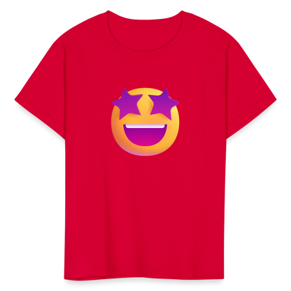 🤩 Star-Struck (Microsoft Fluent) Kids' T-Shirt - red