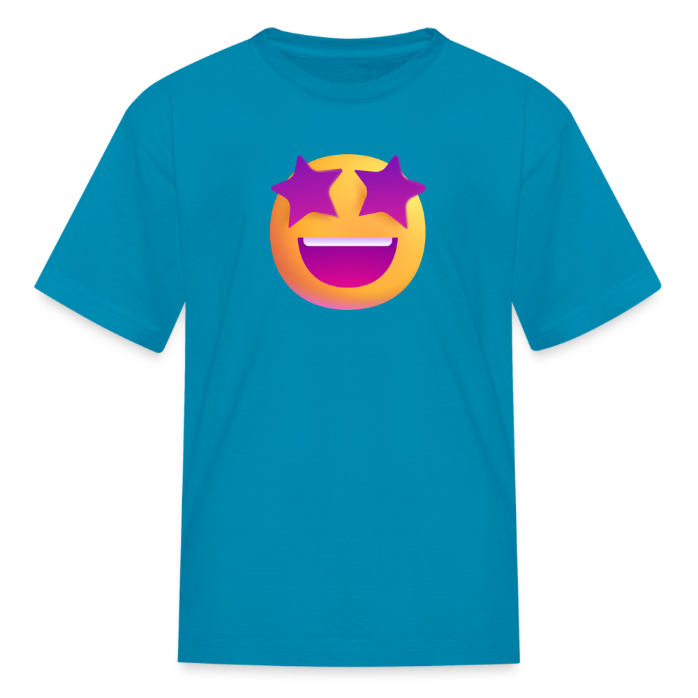 🤩 Star-Struck (Microsoft Fluent) Kids' T-Shirt - turquoise