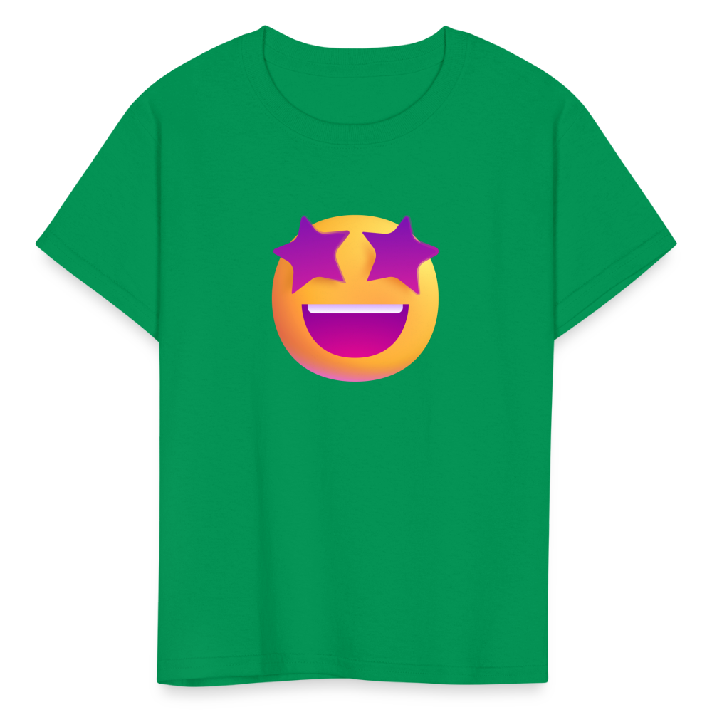 🤩 Star-Struck (Microsoft Fluent) Kids' T-Shirt - kelly green