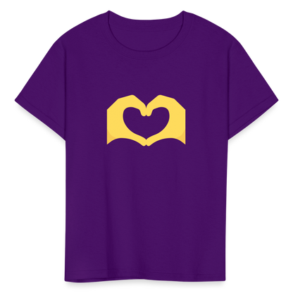 🫶 Heart Hands (Twemoji) Kids' T-Shirt - purple