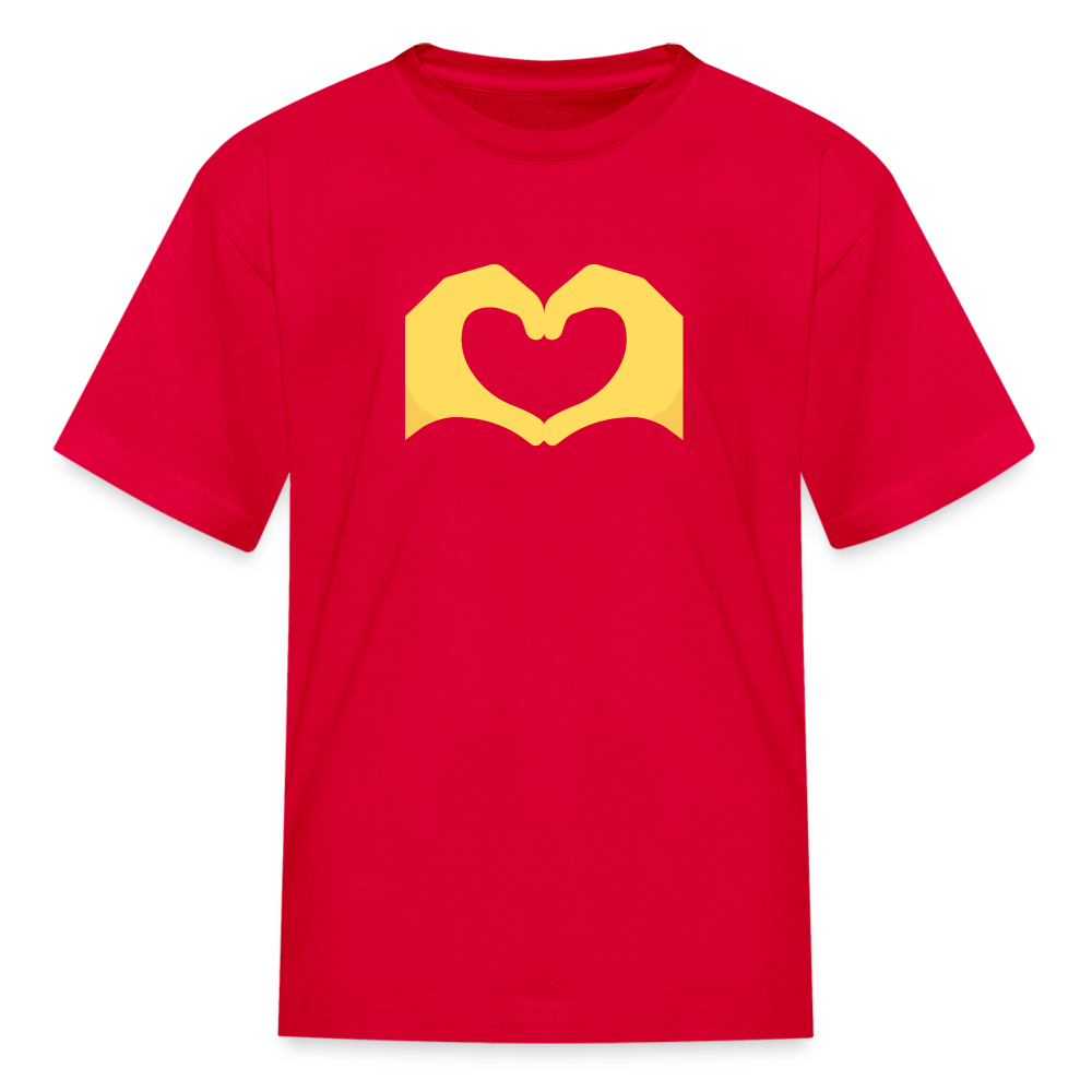 🫶 Heart Hands (Twemoji) Kids' T-Shirt - red