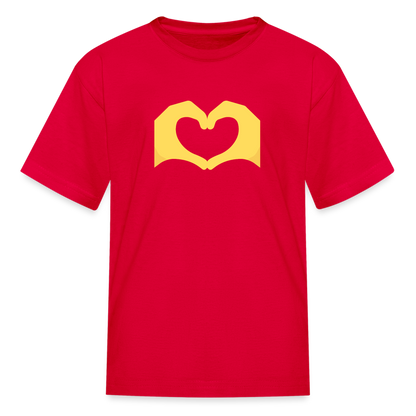 🫶 Heart Hands (Twemoji) Kids' T-Shirt - red