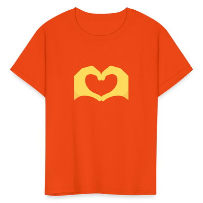 🫶 Heart Hands (Twemoji) Kids' T-Shirt - orange