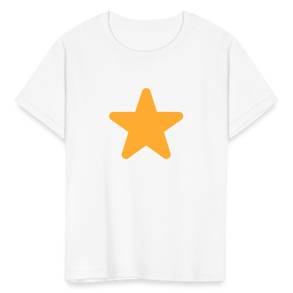⭐ Star (Twemoji) Kids' T-Shirt - white